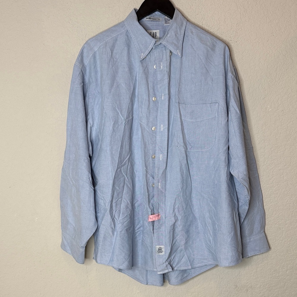 Gap Light Blue Men's Shirt size LG tall LG